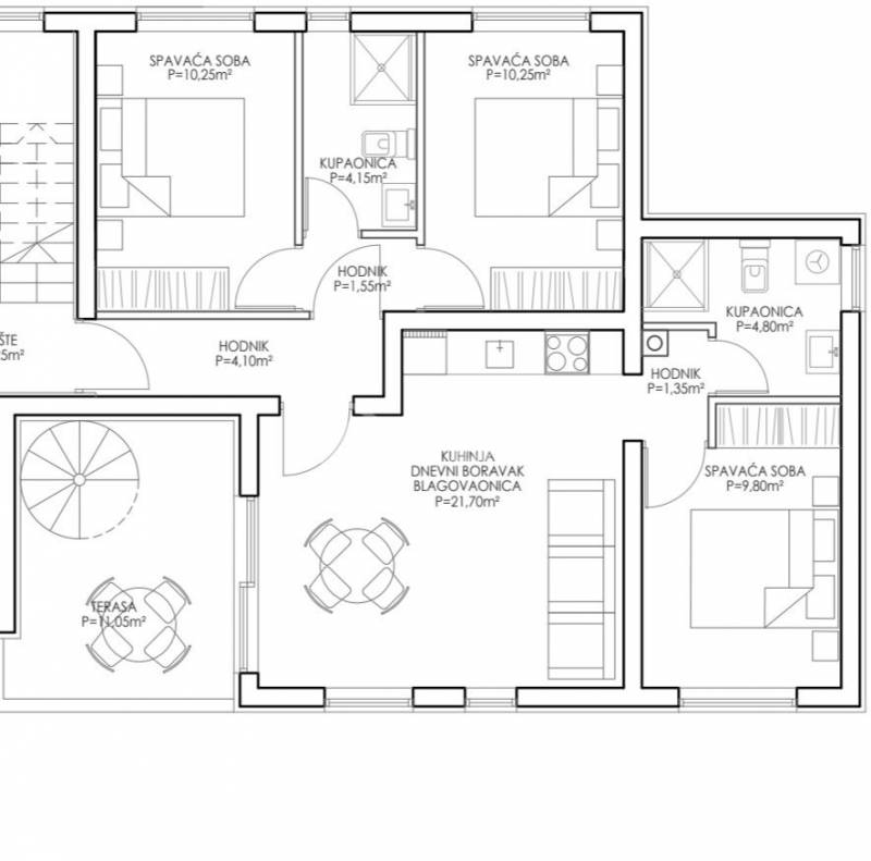 Apartmán so záhradou 100 m od mora - 9