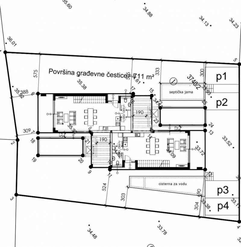 Dvojna vila s bazenom, mirna lokacija novogradnja - 14