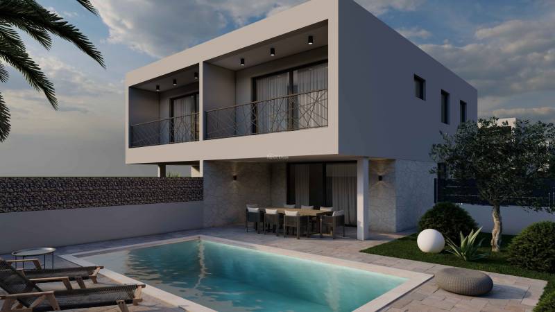 LUXURY VILLA WITH POOL / SEMI-DETACHED HOUSE / PRIVLAKA - 1